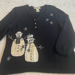 Susan Bristol Black Knit Sweater